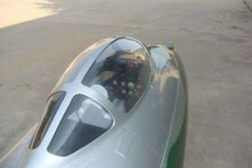 MiG 15 Cockpit, with thick metal frame